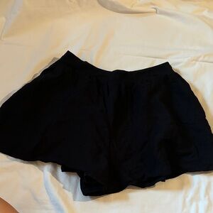 Black Women's paper bag Shorts